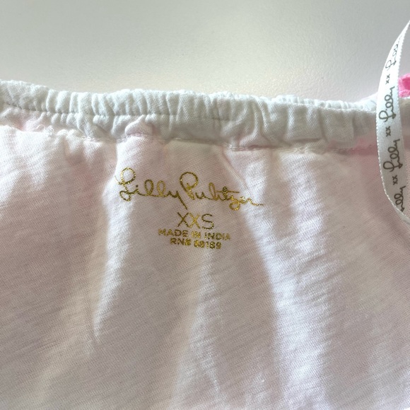 NWT Lilly Pulitzer One Shoulder Embroidered Idara Resort Top XXS - Picture 13 of 14